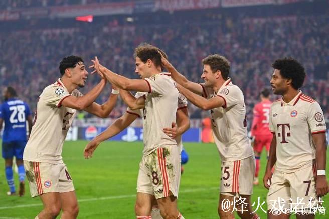 欧冠-凯恩狂轰四球奥利塞两球 拜仁9-2大胜萨格勒布迪纳摩